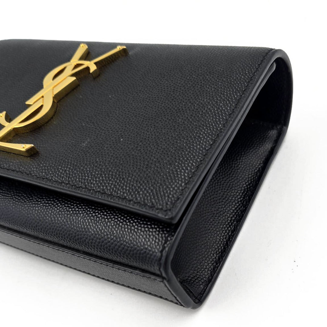 Saint Laurent Small Grained Calfskin Kate Bag