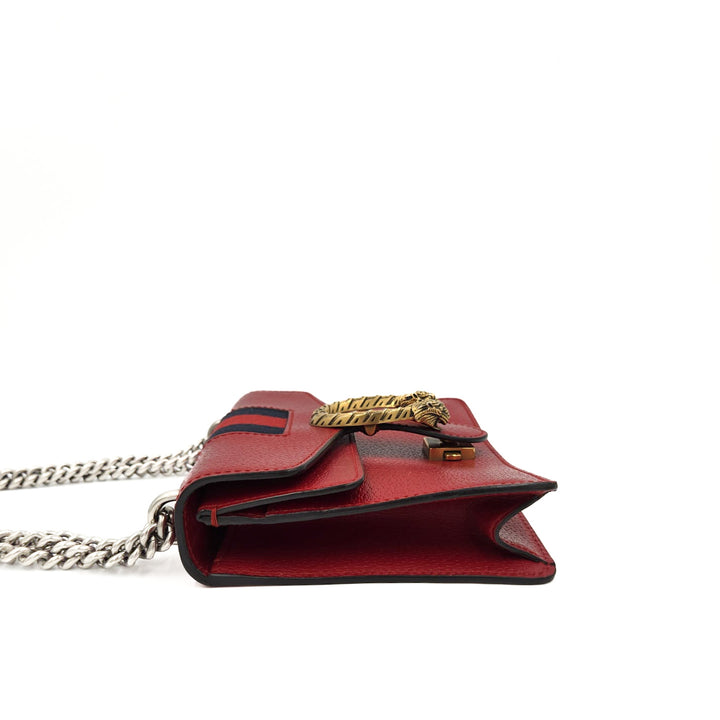 Gucci Red Web Mini Dionysus Shoulder Bag