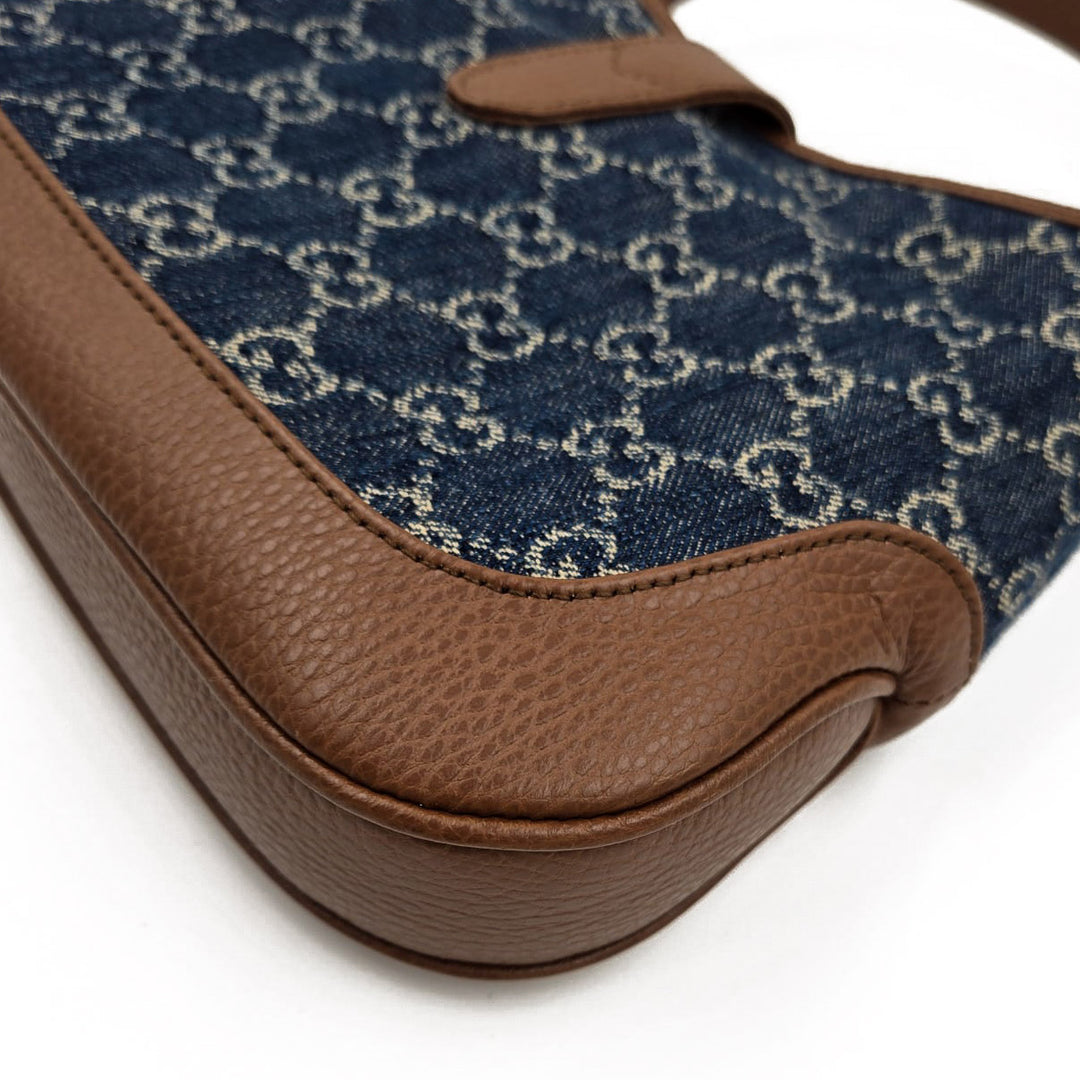 Gucci GG Denim Jackie 1961 Small Shoulder Bag