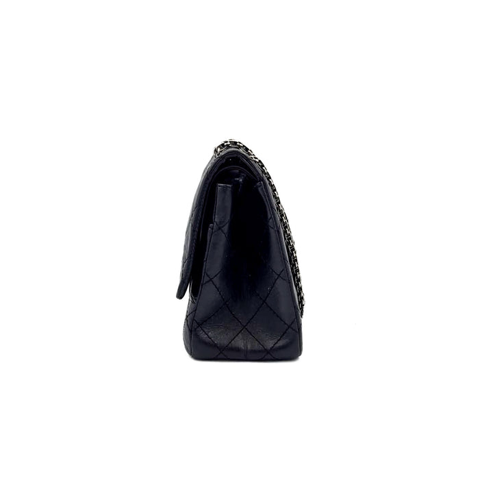 Chanel Black Aged Calfskin Reissue 2.55 Flap Bag 226