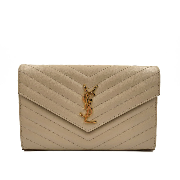 Saint Laurent Cassandre Envelope Wallet On Chain