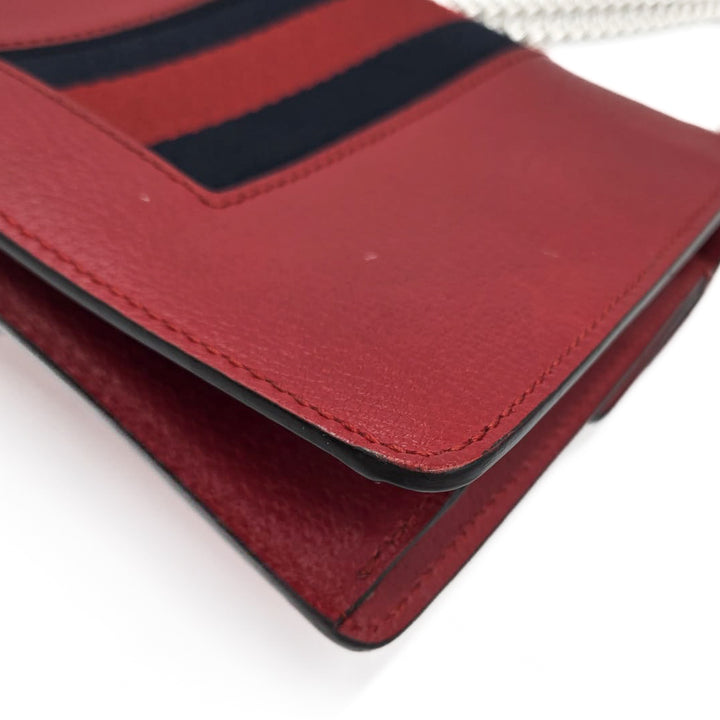 Gucci Red Web Mini Dionysus Shoulder Bag