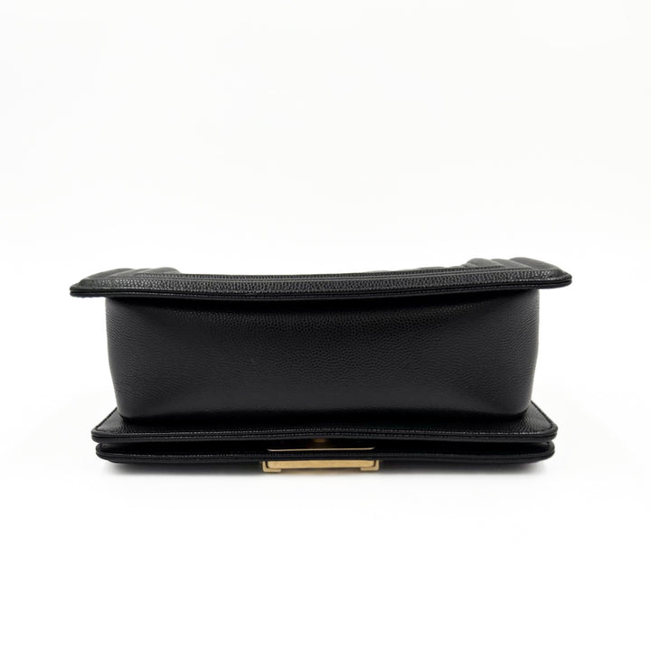 Chanel Small Black Calfskin Boy Bag