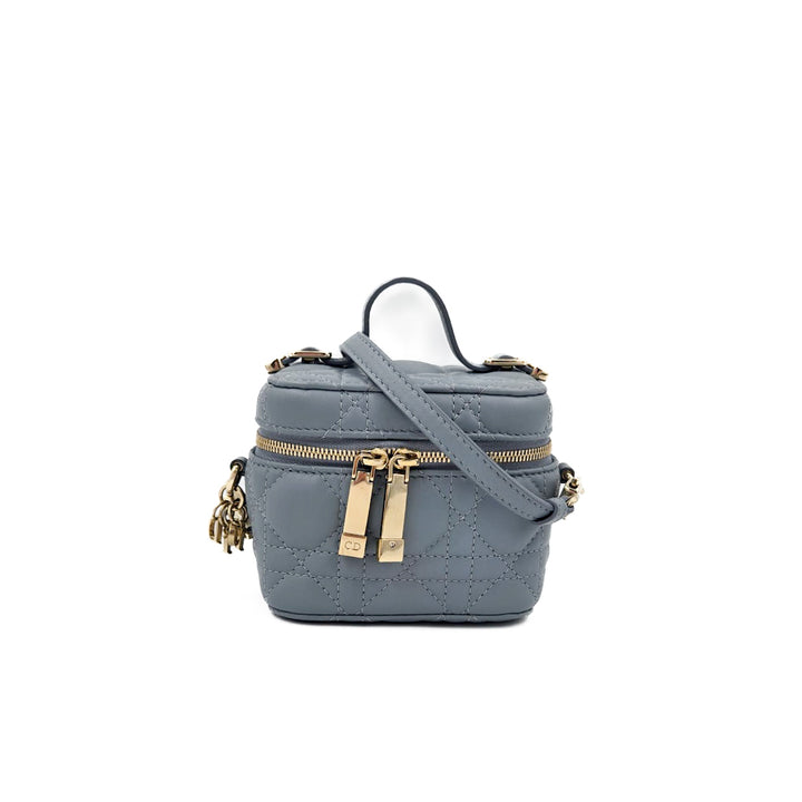 Christian Dior Micro Cannage Lambskin Vanity Case