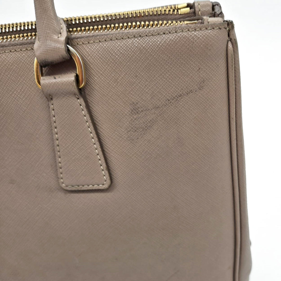 Prada Large Nude Galleria Saffiano Leather Bag