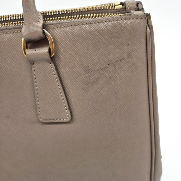 Prada Large Nude Galleria Saffiano Leather Bag