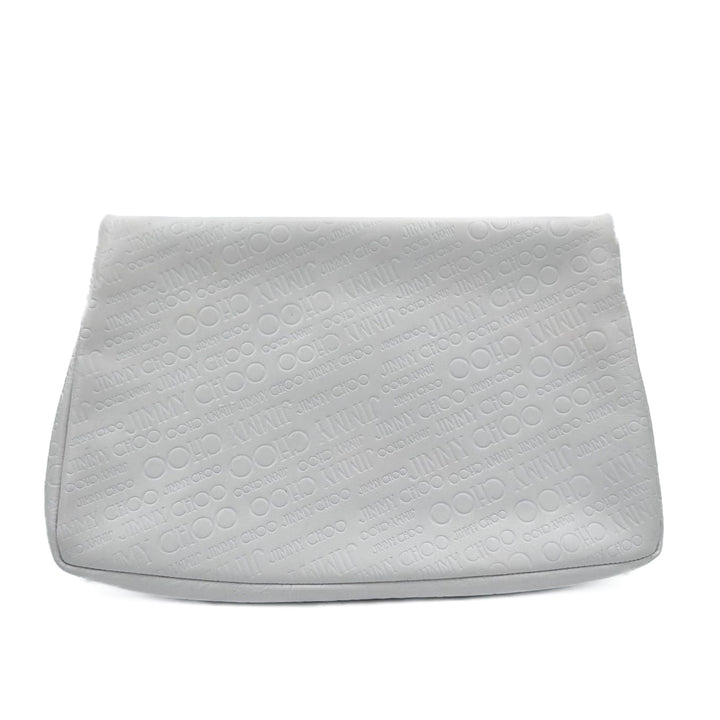 Jimmy Choo White Leather Clutch