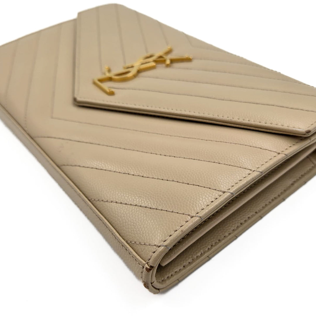 Saint Laurent Cassandre Envelope Wallet On Chain