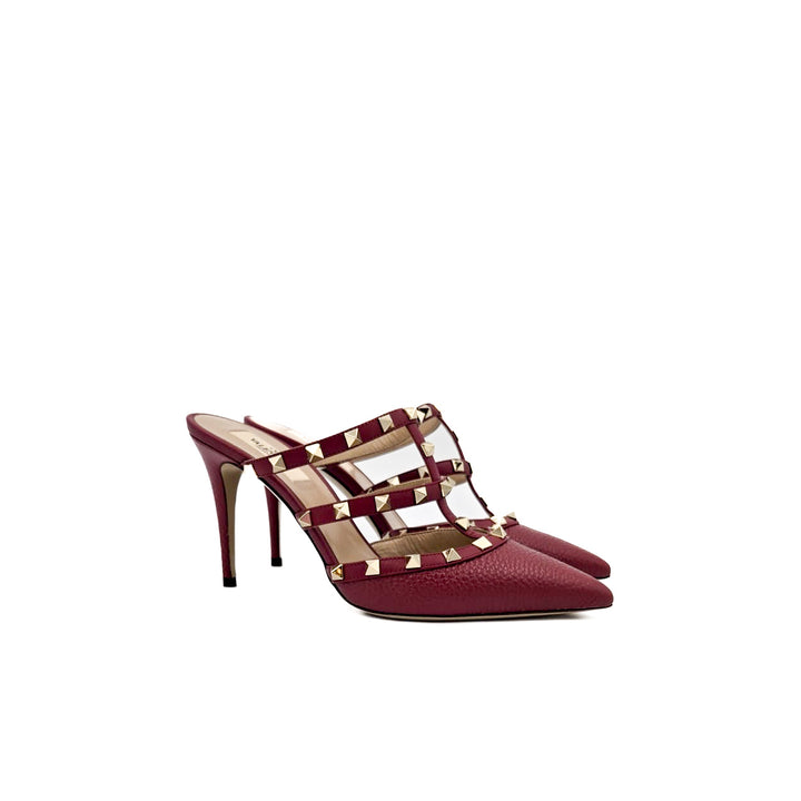 Valentino Rockstud Slides Heels