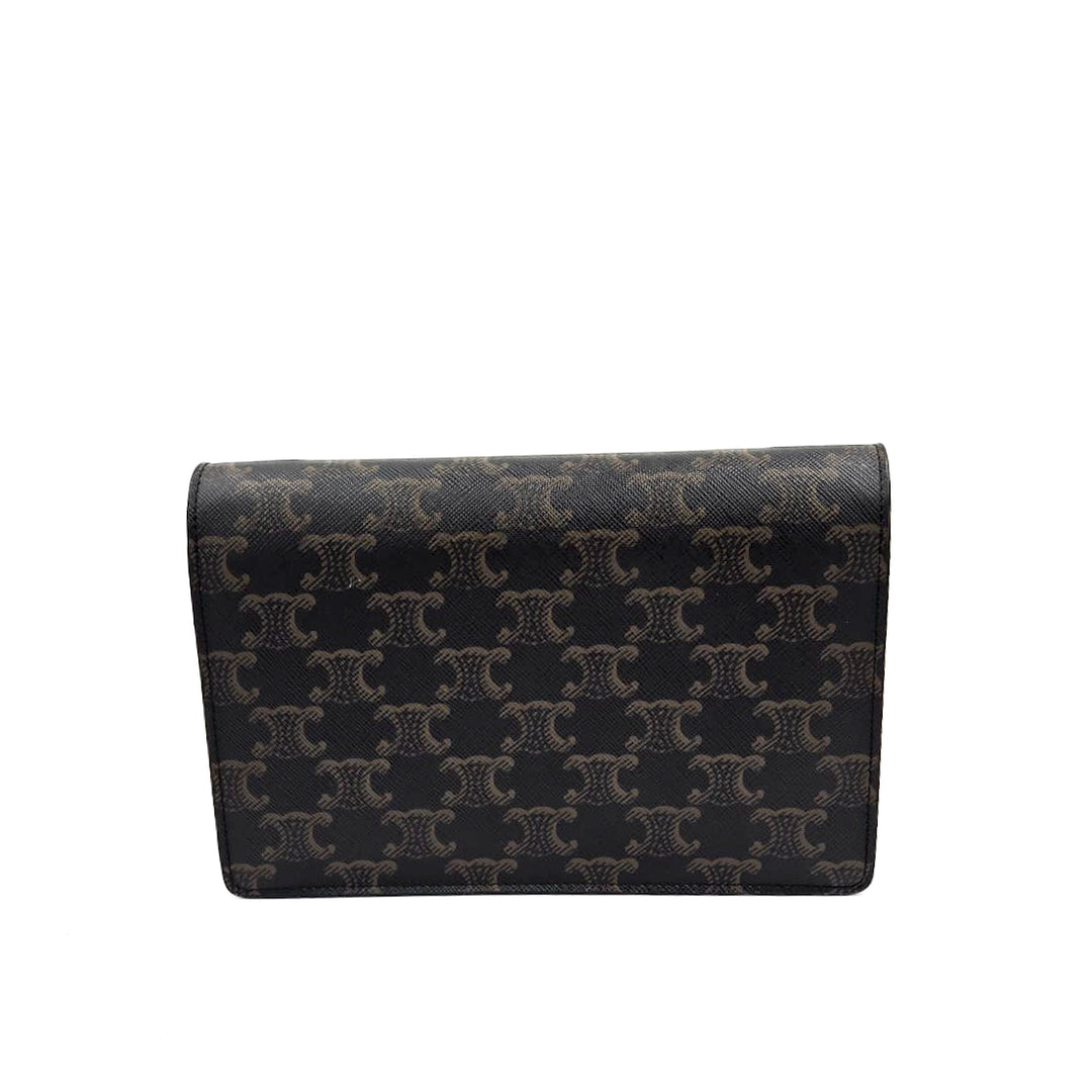 Celine Triomphe Wallet on Strap