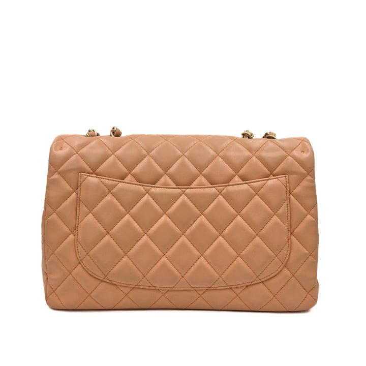 Chanel Jumbo Lambskin Classic Single Flap Bag