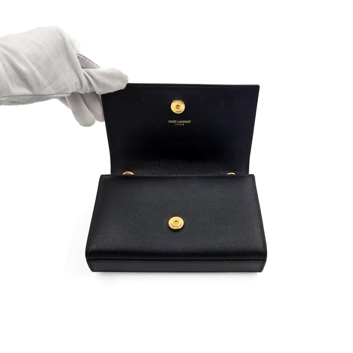 Saint Laurent Small Grained Calfskin Kate Bag