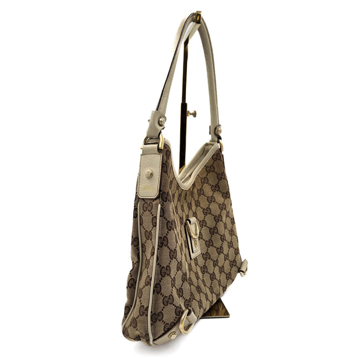 Gucci Abbey GG Canvas Small Hobo Bag