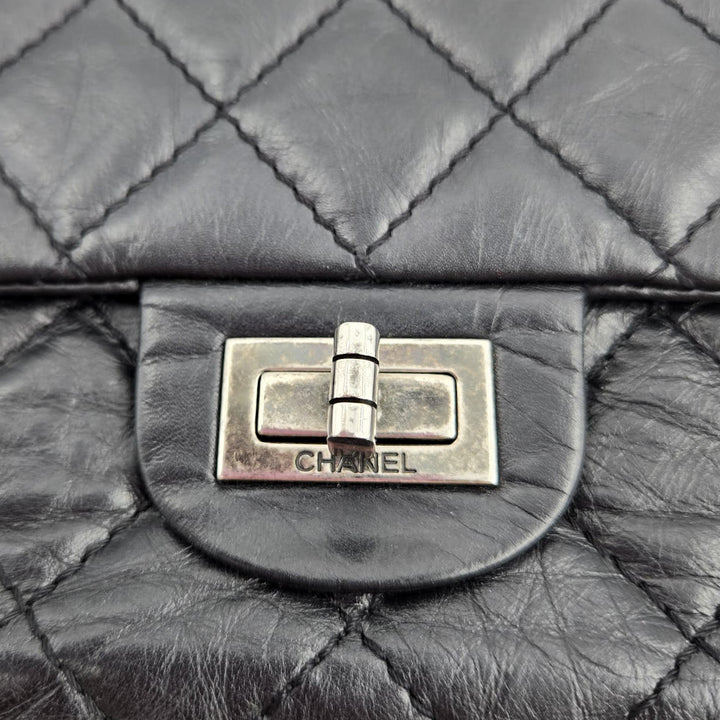 Chanel Black Aged Calfskin Reissue 2.55 Flap Bag 226